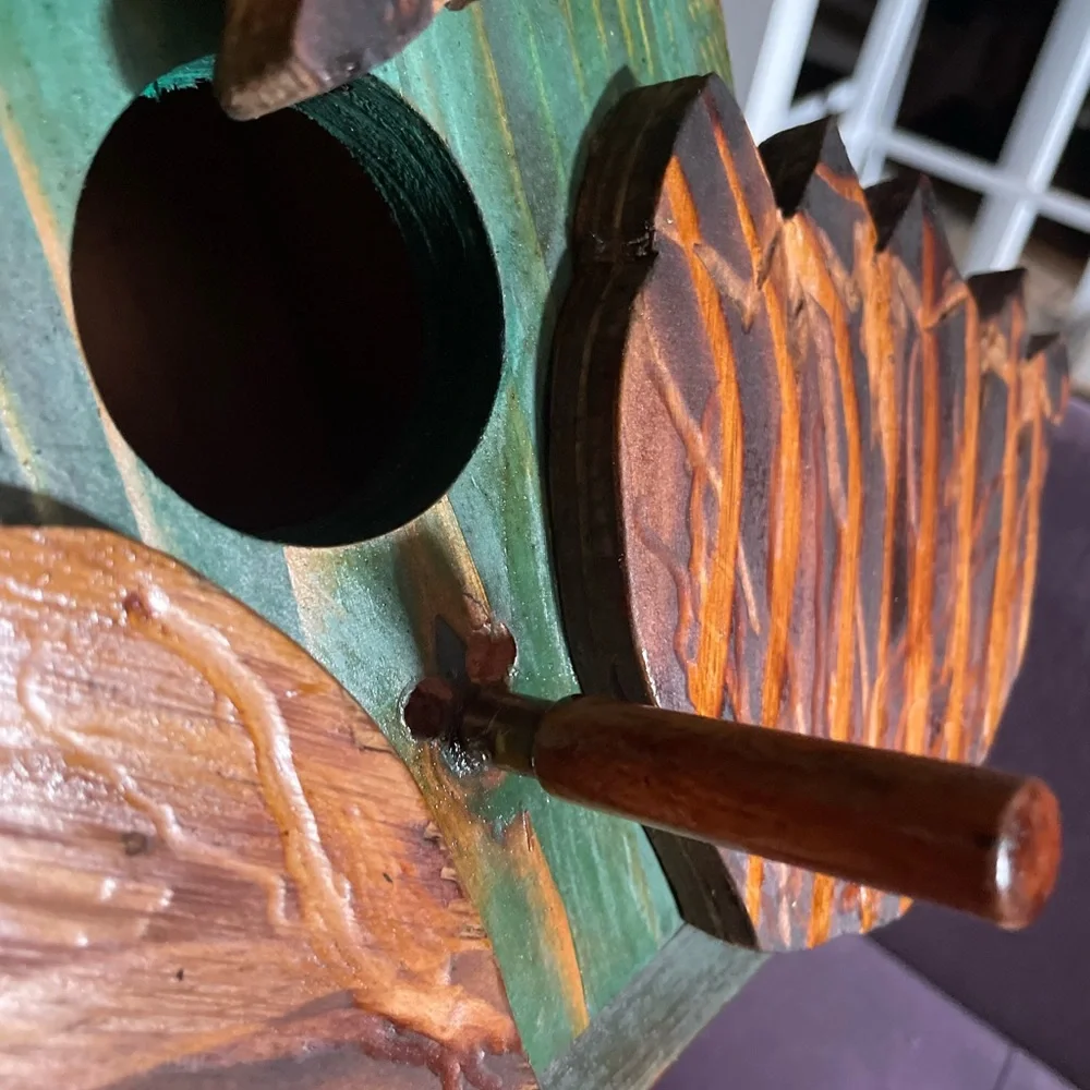 All handmade custom bird squirrel houses.
